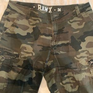 Camo cargo shorts